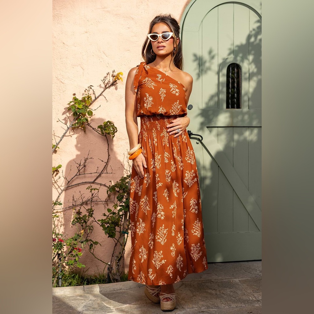 Cupshe X JJD Athena's Glow Ornate Maxi Dress - NWT